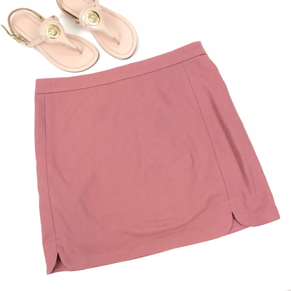 Ann Taylor LOFT Blush Pink Mini Skirt